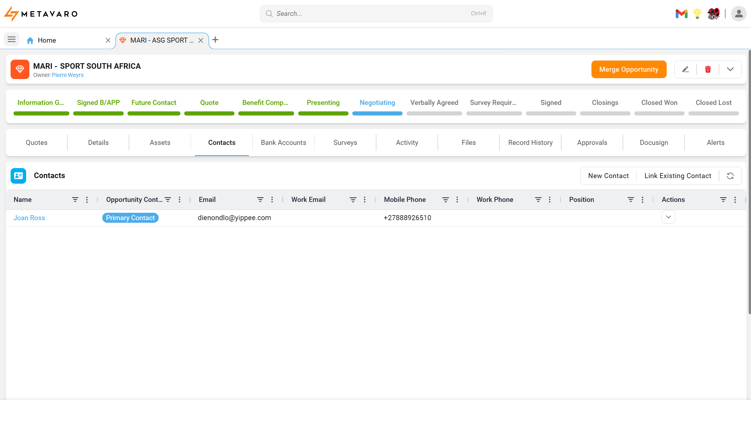 Follow-up reminders created automatically as records change
